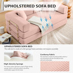 HANXIN Convertible Sleeper Sofa Bed, 78 Inch Folding Floor Mattress Couch - Image 3