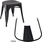 Amazon Basics Metal Dining Chairs, Indoor/Outdoor, Matte Black - Image 7