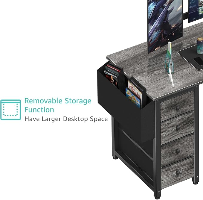 Lufeiya L Shaped Computer Desk - Image 8