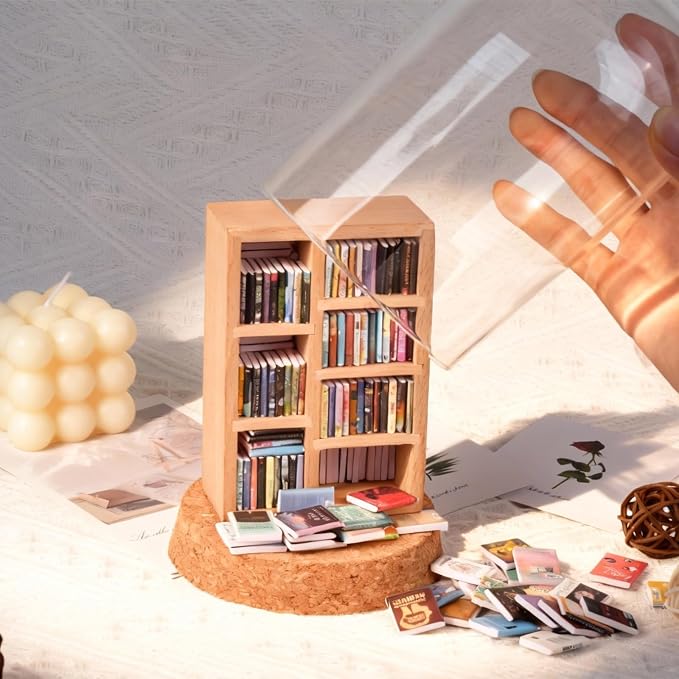 Anxiety Bookshelf, Miniature Bookcase, Mini Bookshelves - Image 5