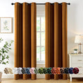 MIULEE Blackout Curtains for Bedroom 2 Panels 40 x 84 Inch Long Gold Brown | by MIULEE