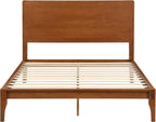 Merax Full Size Bamboo Platform Bed, Mid-Century Modern Bed Frame - Image 6