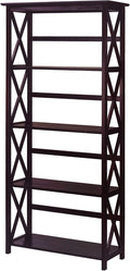 Montego 5-Shelf Bookcase-Espresso by CasualHome