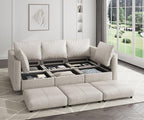 EASE MOOSE Armrest Module for Modular Sectional Sofa, Faux Leather Side - Image 6