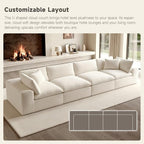 130" Modern Boneless Cloud Couch, Sectional Couches - Image 10