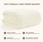 L'AGRATY Chunky Knit Throw Blanket - Image 3