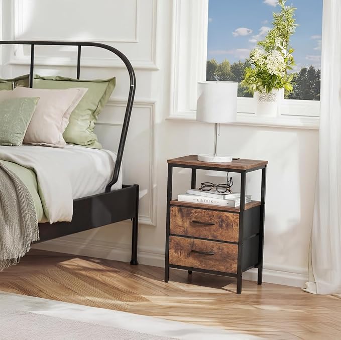 Huuger Nightstands Set of 2, End Tables - Image 2