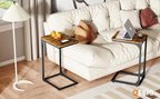 QEEIG C Table Side Table Set of 2 Living Room Sets C Shaped Couch Tray End - Image 12