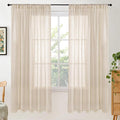 BGment Natural Linen Curtains 72 Inches Long by BGment