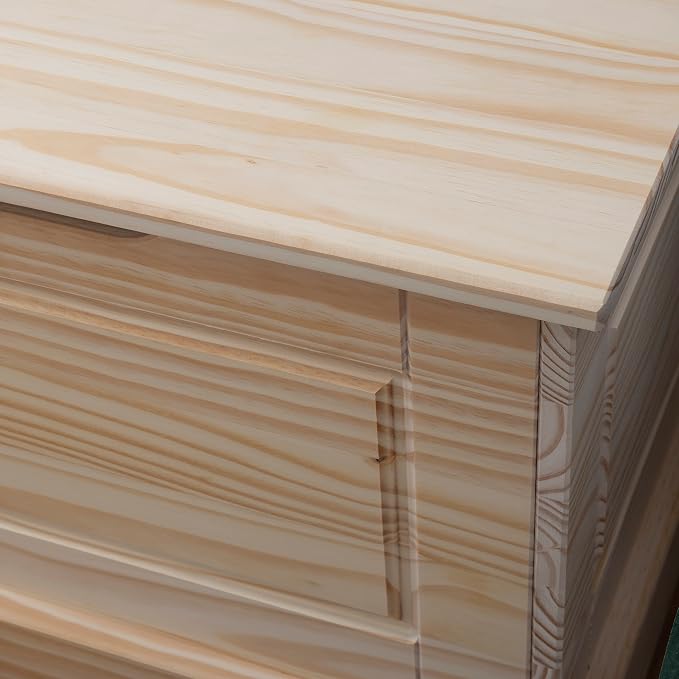Linon Harris Unfinished Wood Backless Nook - Image 6