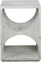 MY SWANKY HOME Elegant Scandi Contemporary Accent Table Solid Wood Distressed - Image 4