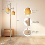 Scenekoy 68" High Farmhouse Rustic Country Cottage Floor Lamp Tree Trunk Faux - Image 7