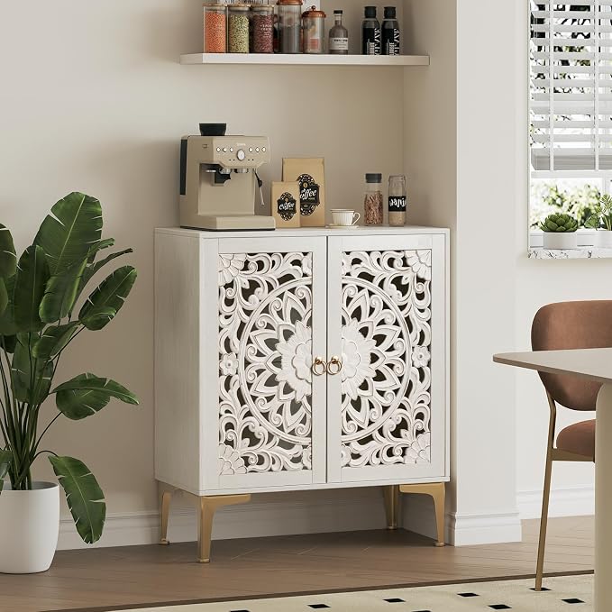 JOINICE Accent Cabinet with Doors, Sideboard Buffet Cabinet with Storage - Image 7