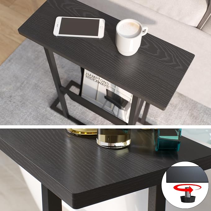 Yusong Narrow Side Table for Small Spaces, Small End Table - Image 8