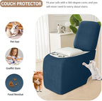 ALIECOM Recliner Sectional Couch Covers L Shape Stretch Corner Reclining - Image 5