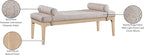 Meridian Furniture 22072Beige Priscilla Collection Art Deco Bench - Image 9