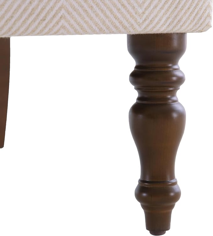 HUIMO Printed Wingback Accent Chair, Linen Upholstered High Back Armchair - Image 7