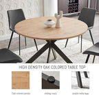 Zerifevni 46.4" Round Dining Table Set, Mid Century Modern Round Dining Table - Image 4