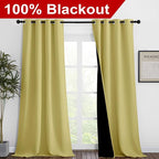 NICETOWN 100% Blackout Blinds, 46 inches x 102 inches, Laundry Room Decor - Image 2