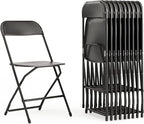 Flash Furniture Hercules Set of 10 Indoor/Outdoor Heavy-Duty Plastic Folding by FlashFurniture