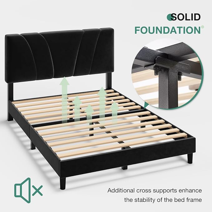 Novilla Queen Bed Frame, Queen Size Bed Frame - Image 8
