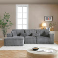 110" Cloud Sectional Couch, Modular Sectional Sofa by HANXIN