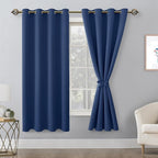 Blackout Curtains for Bedroom, 52 x 63 Inches Length, Window Curtains for - Image 8