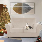 ZNSAYOTX Luxury Velvet Sofa Cover 3 Piece Stretch Loveseat Covers - Image 2