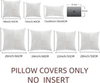 Fancy Homi 2 Packs White Big Decorative Throw Pillow Covers 24x24 Inch - Image 7
