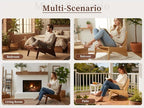 Furlide Rattan Chair 2Pcs, Mid-Century Accent Chair, Rattan Lounge Chair - Image 5