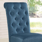 Roundhill Furniture Leviton Solid Wood Tufted Parsons Dining Chairs - Image 2