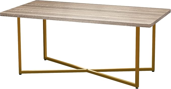 Coffee Table Environment-Friendly Artificial Wooden Tabletop, Easy Assembly by MayBeeHives