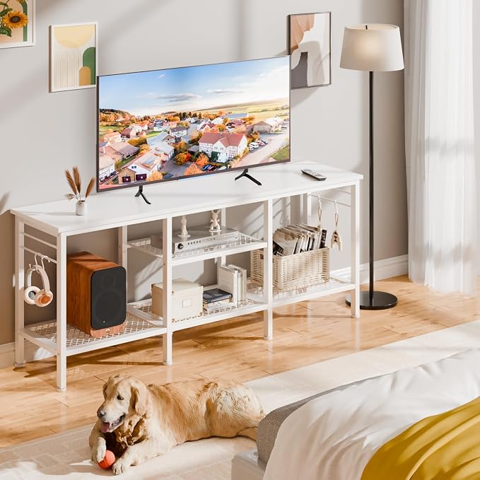 Furologee TV Stand for TVs up to 55 Inch, Entertainment Center - Image 5