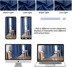 Simplebrand Ava Royal Blue Short 36 Inches Blackout Curtain 2 Panels Set - Image 9