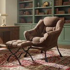 Tiita Lazy Chair with Ottoman, Comfy Leisure Sofa Armchair with Ottoman - Image 8