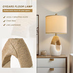 OYEARS 22” Boho Table Lamps for Bedroom Living Room Upgraded Set of 2 Medium - Image 4