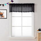 2 Panels Black Valance by OVZME