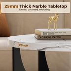 LIKIMIO Nesting Coffee Tables Set of 2, 31.5" Round Side Tables - Image 5