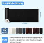 Kangshoon Leather Repair Patches, Self-Adhesive Leather Repair Tape, Stretch - Image 2