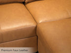 EASE MOOSE Faux Leather Square Ottoman Module - Image 4