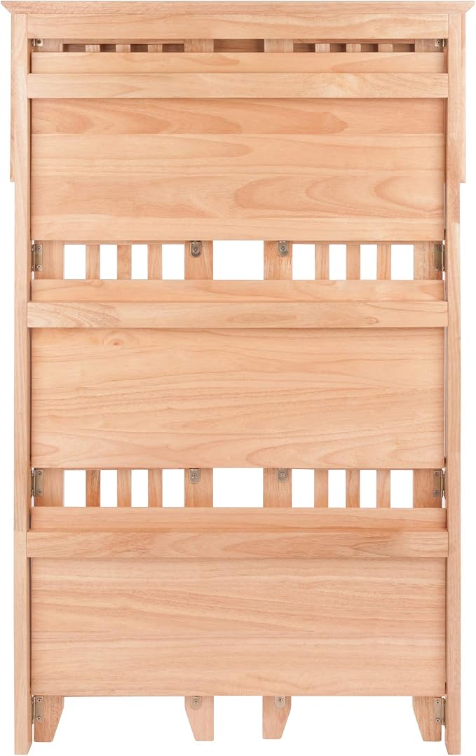 Winsome Mission Beech Wood 4-Tier Shelf - Image 15