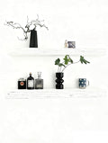 Solid Wood Floating Shelves, 31.5in Finished Real Wood Wall Shelves by Unknown