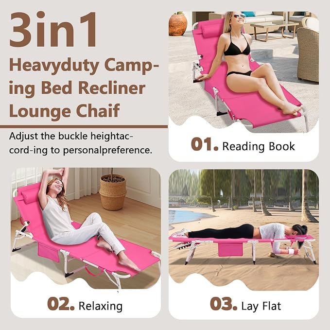 3-in-1 Heavy Duty Tanning Chair - Image 4