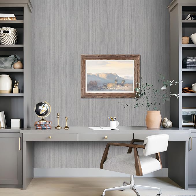 Grasscloth Peel and Stick Wallpaper - Image 2