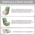 100% Waterproof Sectional Recliner Couch Covers - Image 7
