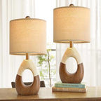 OYEARS Boho Table Lamps Bedroom Living Room Set 2, Suitable - Image 4