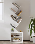 SUNMORY 6 Tier Tree Bookshelf, Tall Bookcase - Image 7