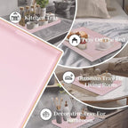 MAONAME Pink Serving Tray with Handles, Modern Decorative Tray - Image 7