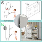 Barnyatoh Shoe Storage Cabinet, Farmhouse Shoe Organizer - Image 7
