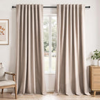 96 inch long blackout window curtains 2 Panels by Topfinel